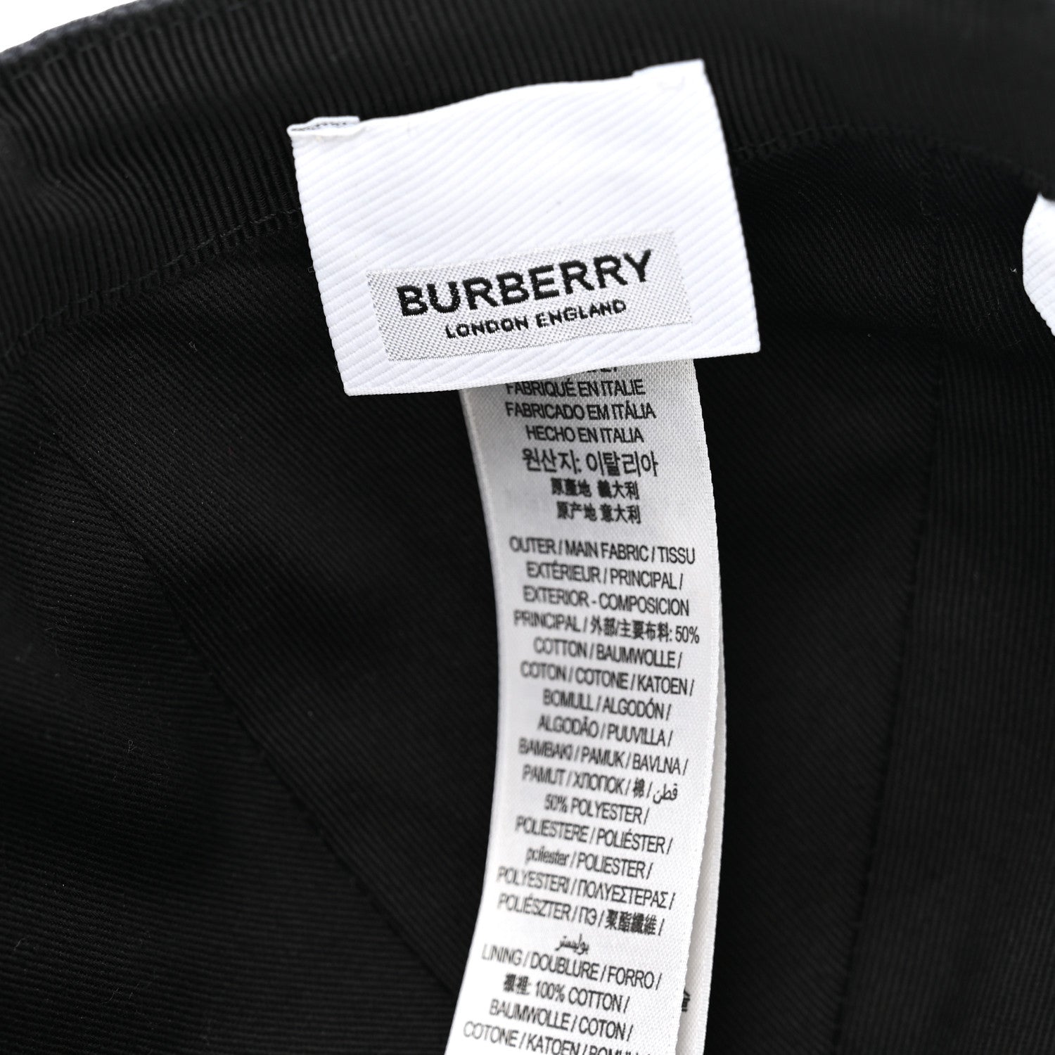 Burberry Technical Cotton Check Baseball Cap L Blue Grey 8 of 9