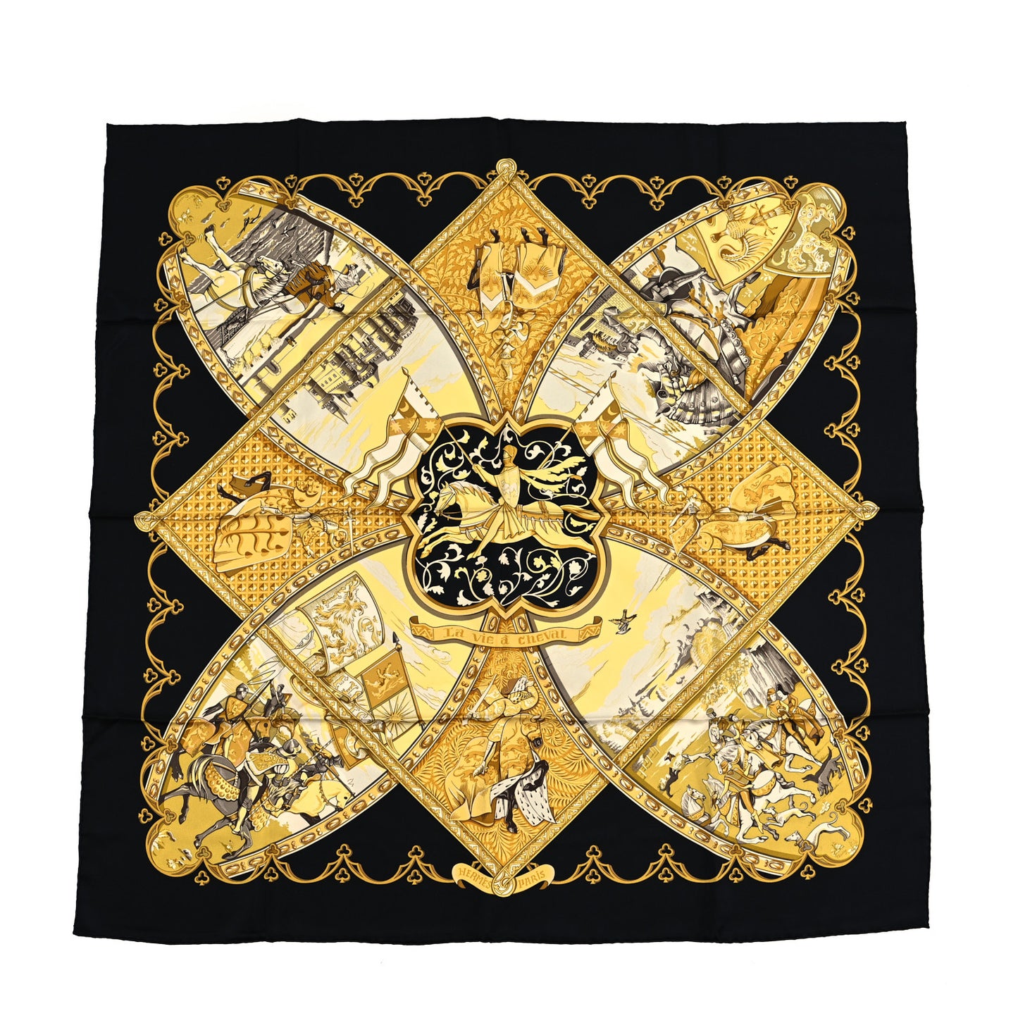 Silk La Vie A Cheval Scarf 90