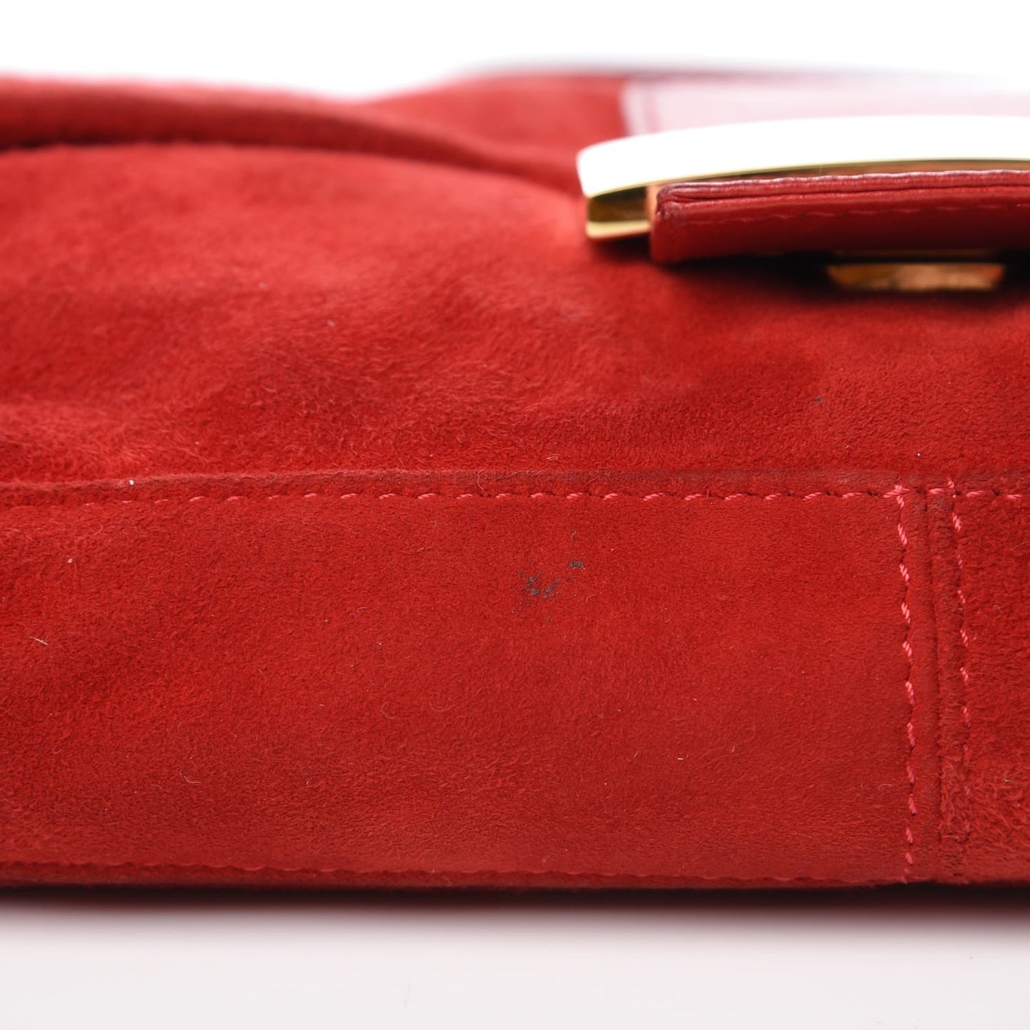 Suede Baguette Red