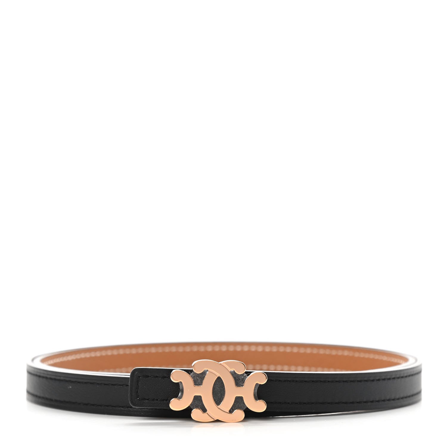 Hermes Swift Epsom 13mm Medaillon Lift Belt 80 Black Gold 1 of 6