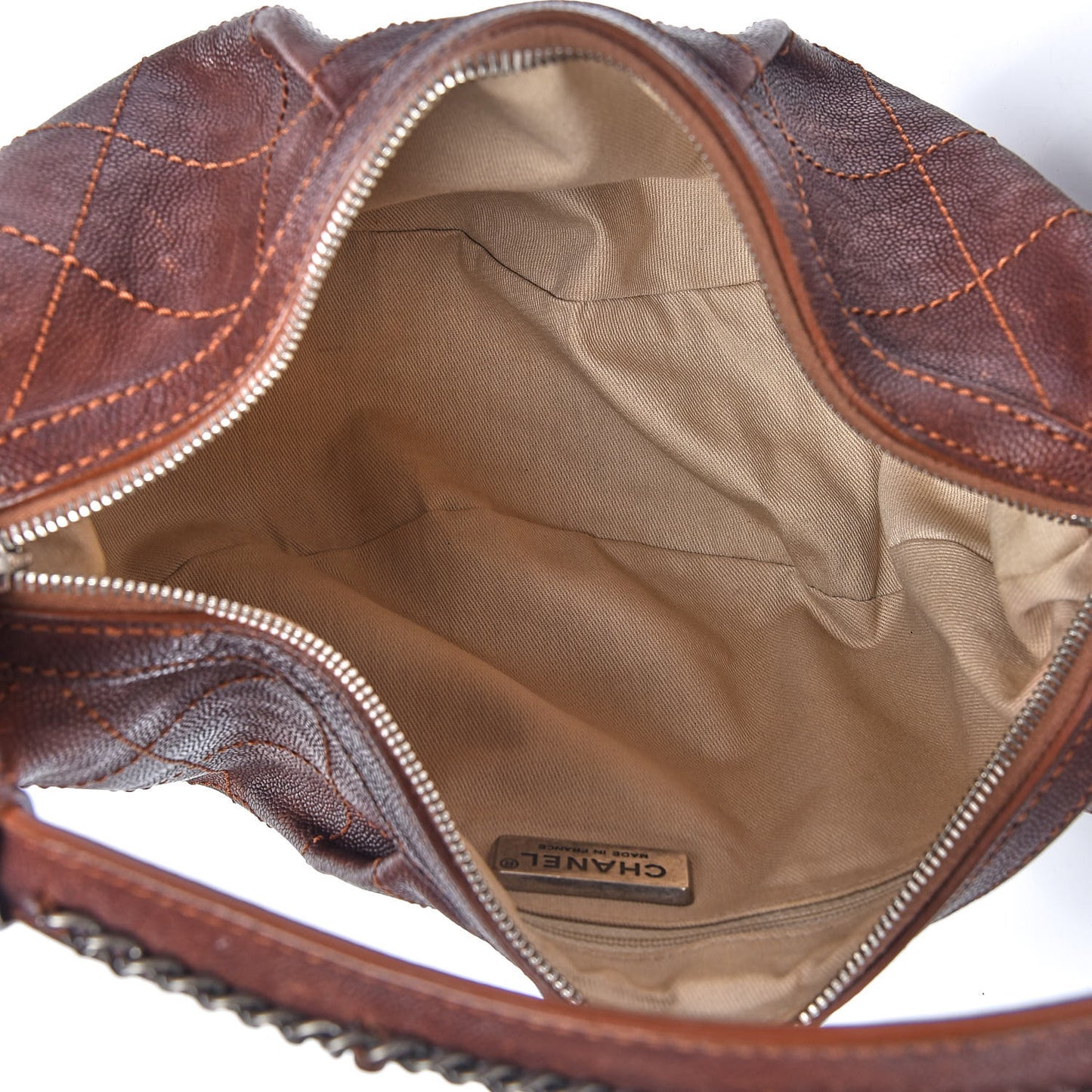 Caviar Stitched Outdoor Ligne Hobo Brown