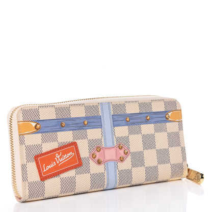 Louis Vuitton Damier Azur Summer Trunks Clemence Wallet 3 of 8