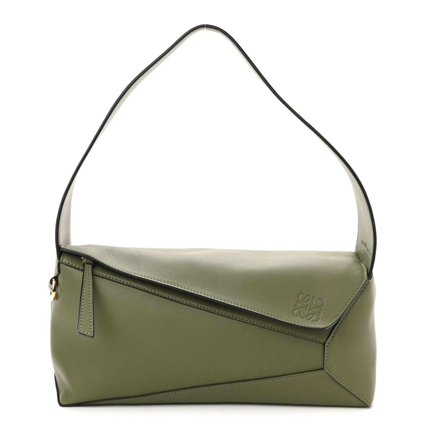 Calfskin Puzzle Hobo Avocado