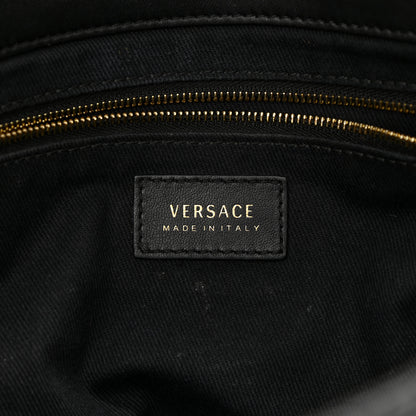 Versace Nappa Barocco Quilted Vanitas Crossbody Black 5 of 12