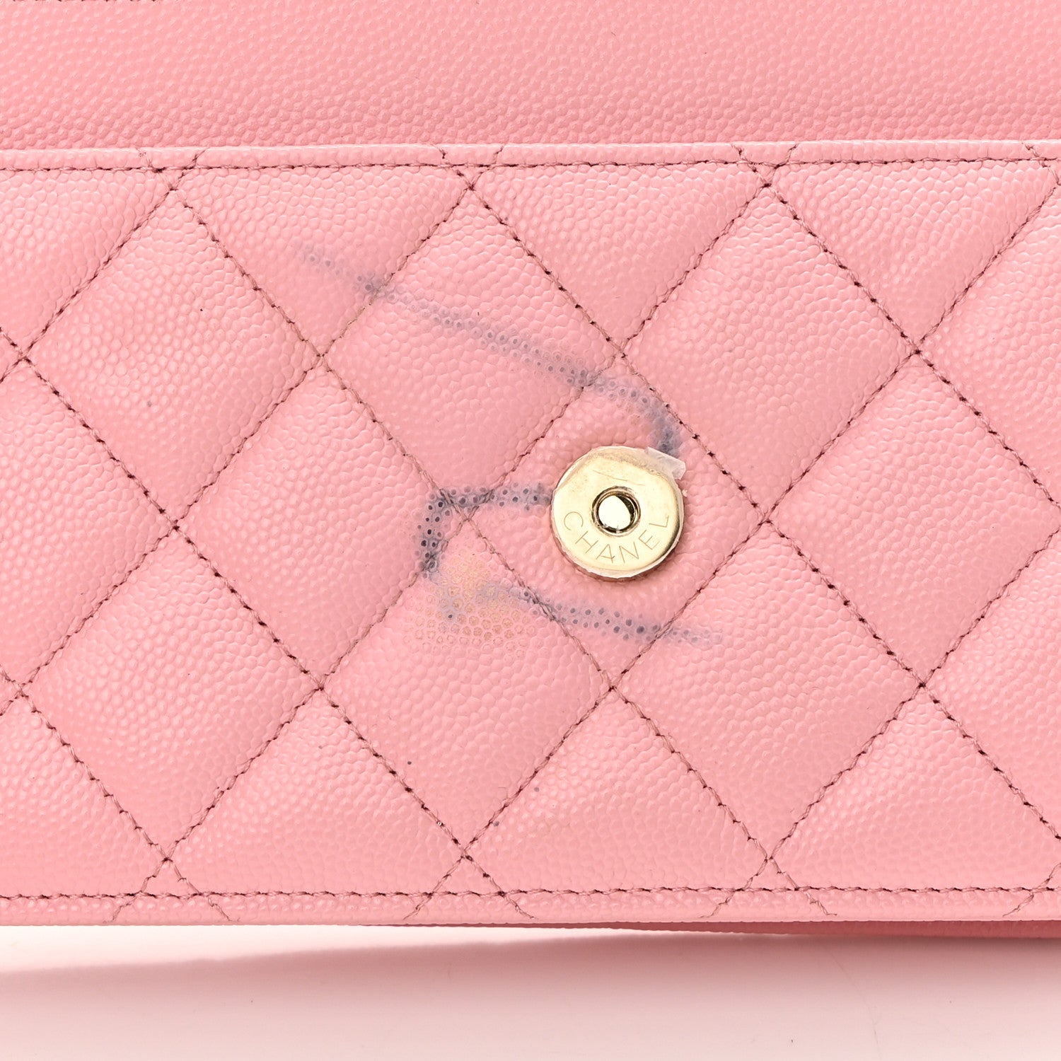 Chanel Caviar Quilted Wallet On Chain WOC Light Pink 10 of 14