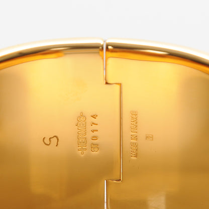 Hermes Enamel Clic Clac H Extra Wide Bracelet PM Red 6 of 7