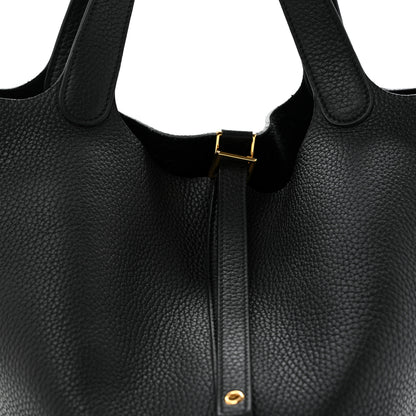 Hermes Taurillon Clemence Picotin Lock 22 MM Black 7 of 11