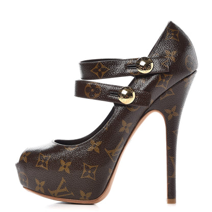 Louis Vuitton Patent Monogram Ritual Fetish Platform Pumps 40 1 of 13