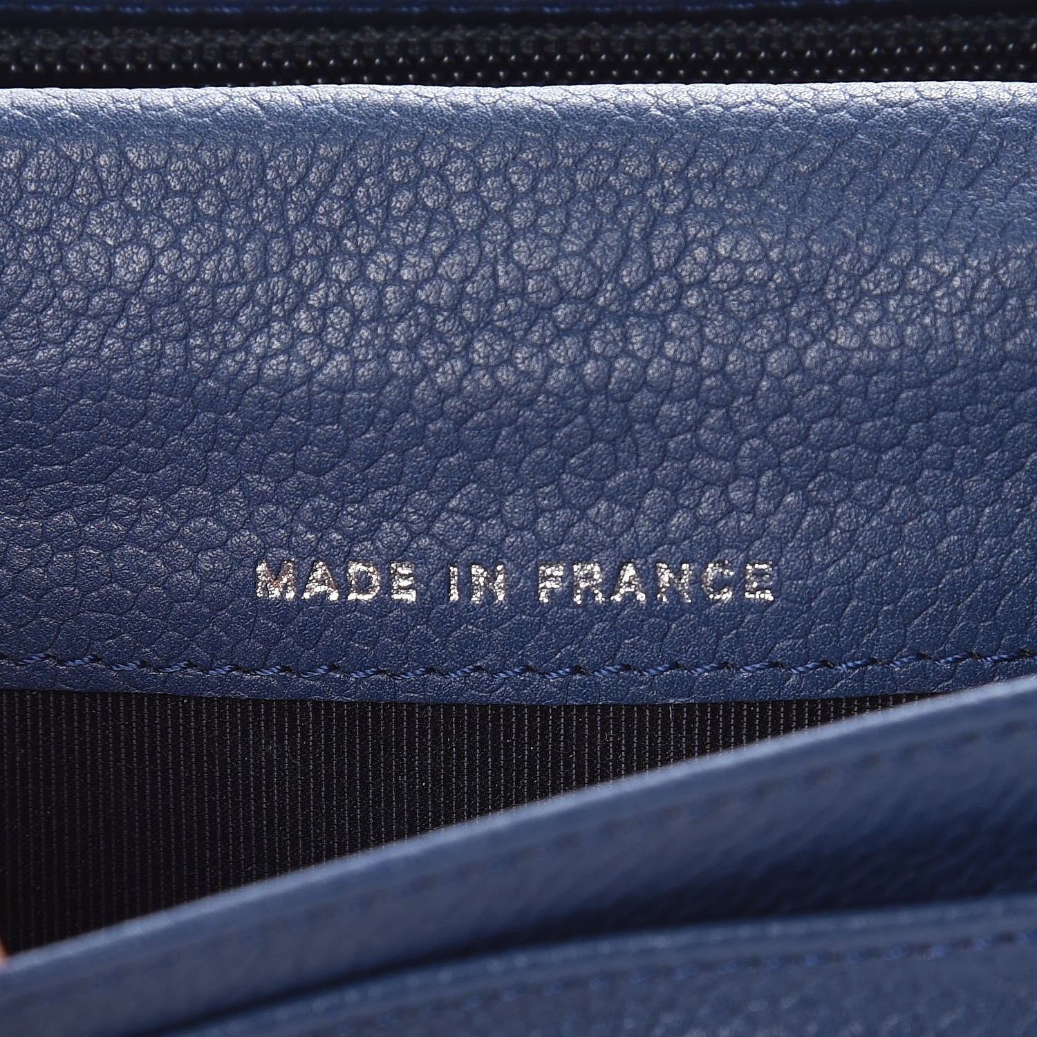 Chanel Caviar Quilted Yen Wallet Blue 9 of 10