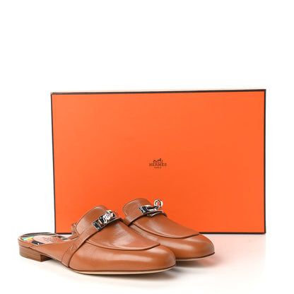 Hermes Goatskin Oz Mules 36 Palissandre 8 of 8