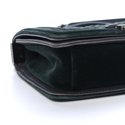 Chanel Velvet Quilted Small Boy Flap Green 8 of 10