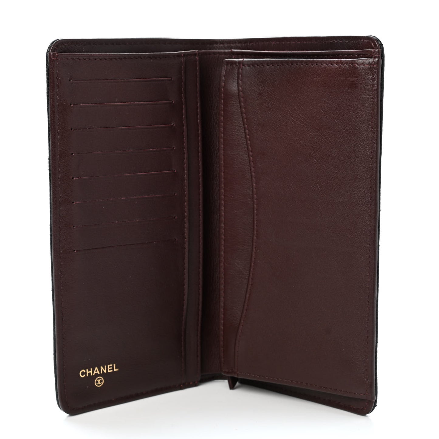 Caviar Quilted Yen Wallet Black