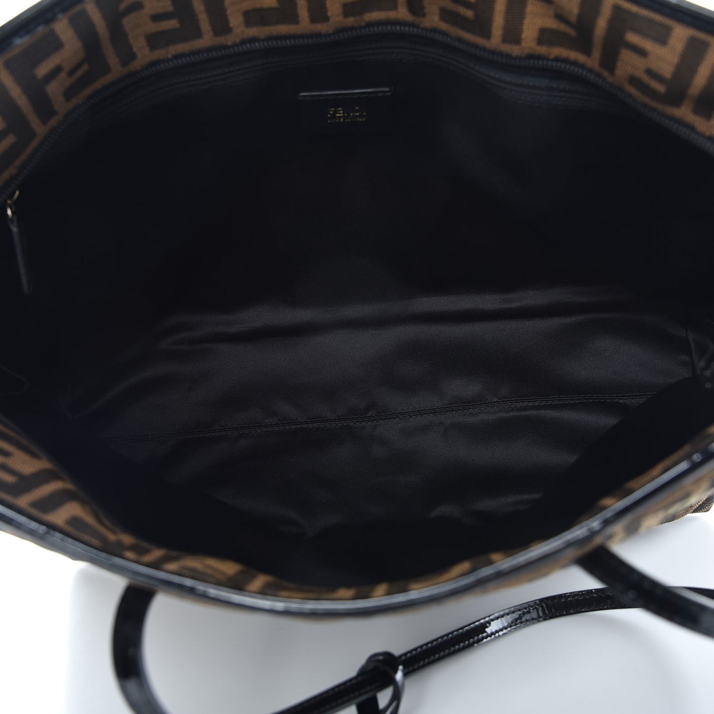 Zucca Quilted Medium Roll Tote Tobacco Black