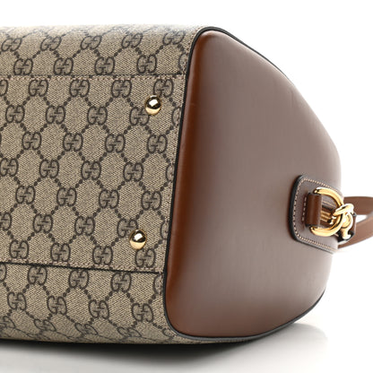 Gucci GG Supreme Monogram Medium Boston Beige Cuir 9 of 10