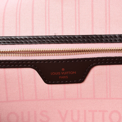 Louis Vuitton Damier Ebene Neo Neverfull MM Rose Ballerine 6 of 8