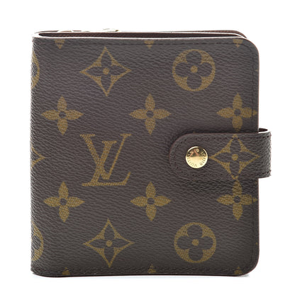 Louis Vuitton Monogram Compact Zippe Zipped Wallet 1 of 11