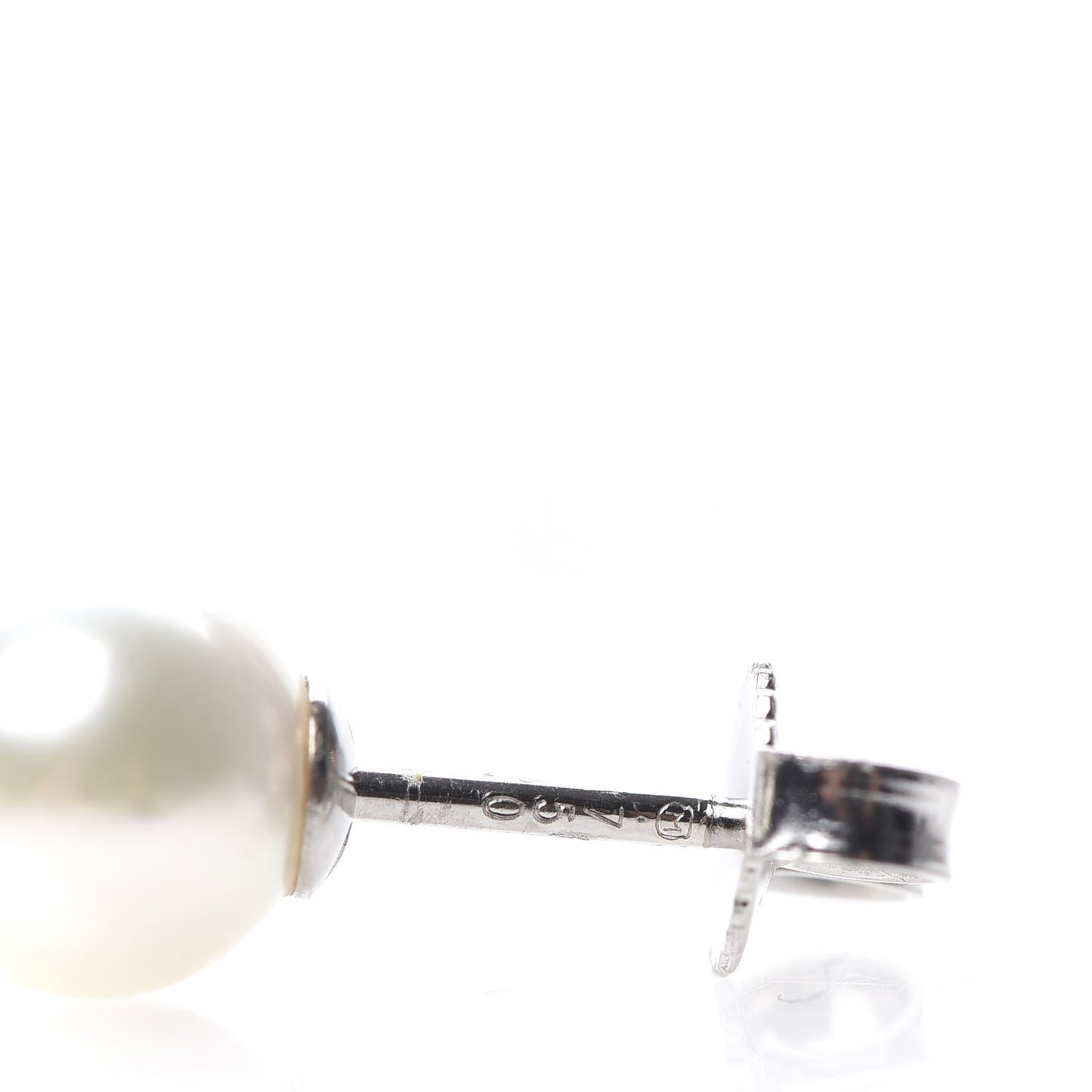 18K White Gold 6-6.5mm Akoya Pearl Stud Earrings