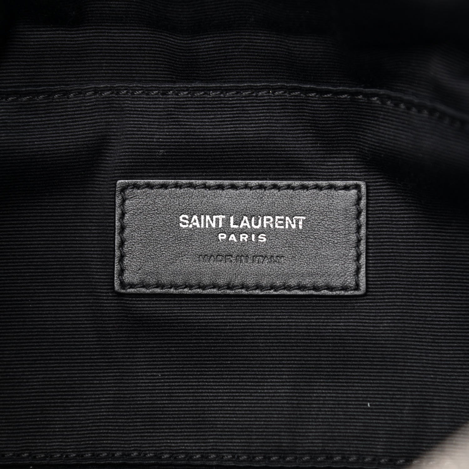 Saint Laurent Calfskin Monogram Belt Bag Black 6 of 10