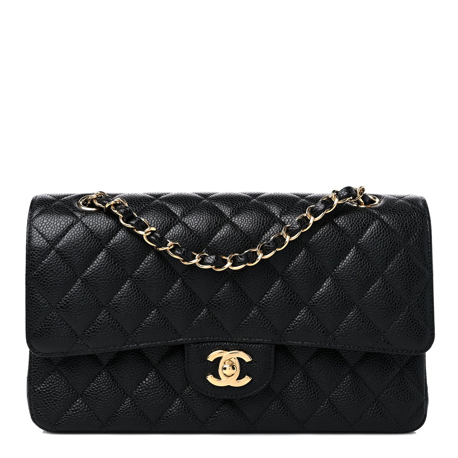 Chanel Caviar Quilted Medium Double Flap Black 1 of 9