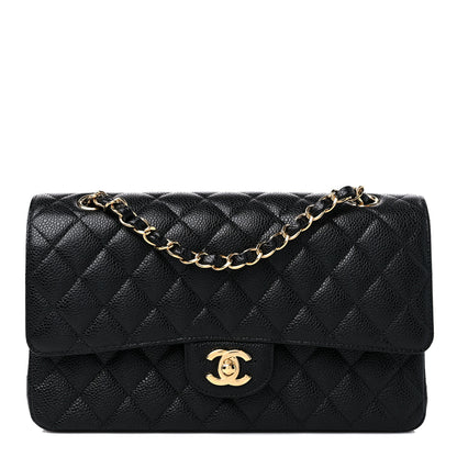 Chanel Caviar Quilted Medium Double Flap Black 1 of 9