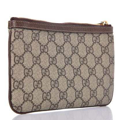 Gucci GG Supreme Monogram Web Small Ophidia Pouch Clutch Beige New Acero 3 of 8