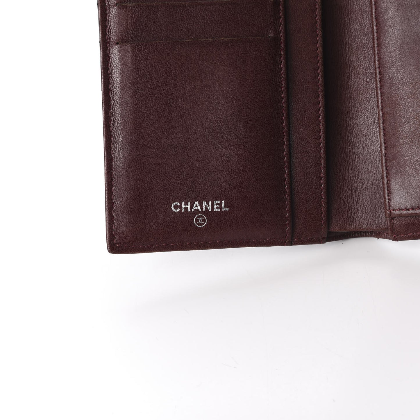 Lambskin Quilted Large Flap Wallet Black