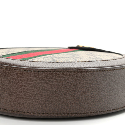 Gucci GG Supreme Monogram Web Mini Ophidia Round Shoulder Bag Brown 10 of 10