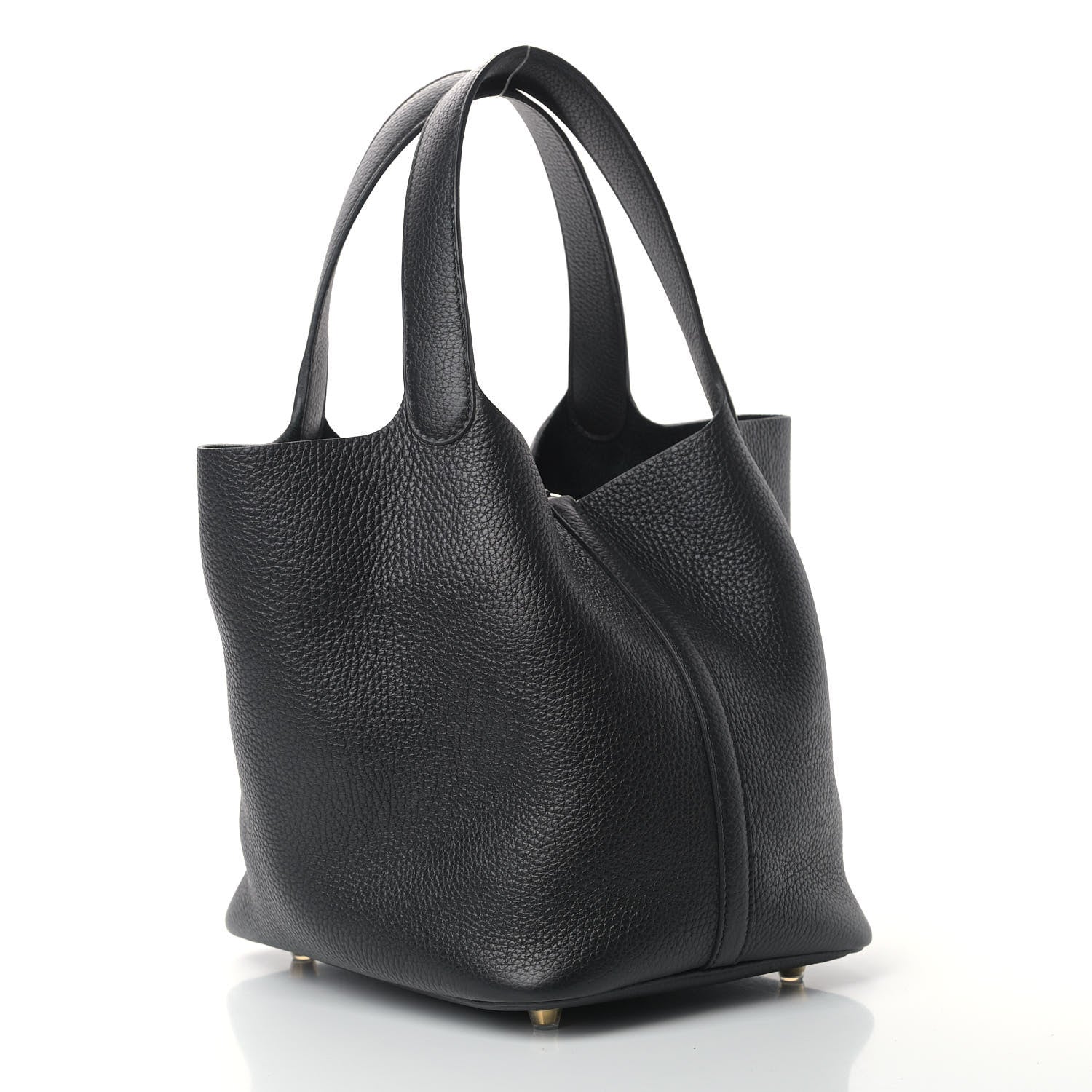Hermes Taurillon Clemence Picotin Lock 22 MM Black 3 of 9
