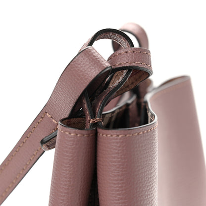 Burberry Haymarket Check Colours Small Lorne Bucket Crossbody Light Elderberry 10 of 12