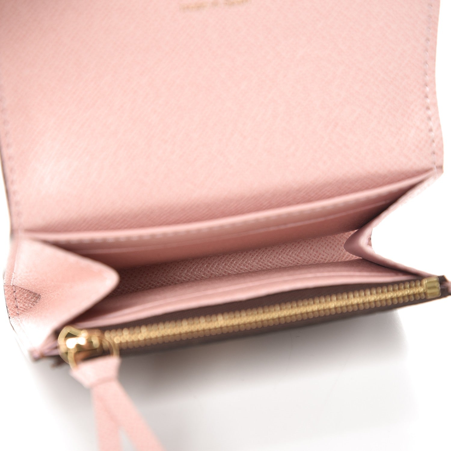 Louis Vuitton Damier Ebene Rosalie Coin Purse Rose Ballerine 5 of 8