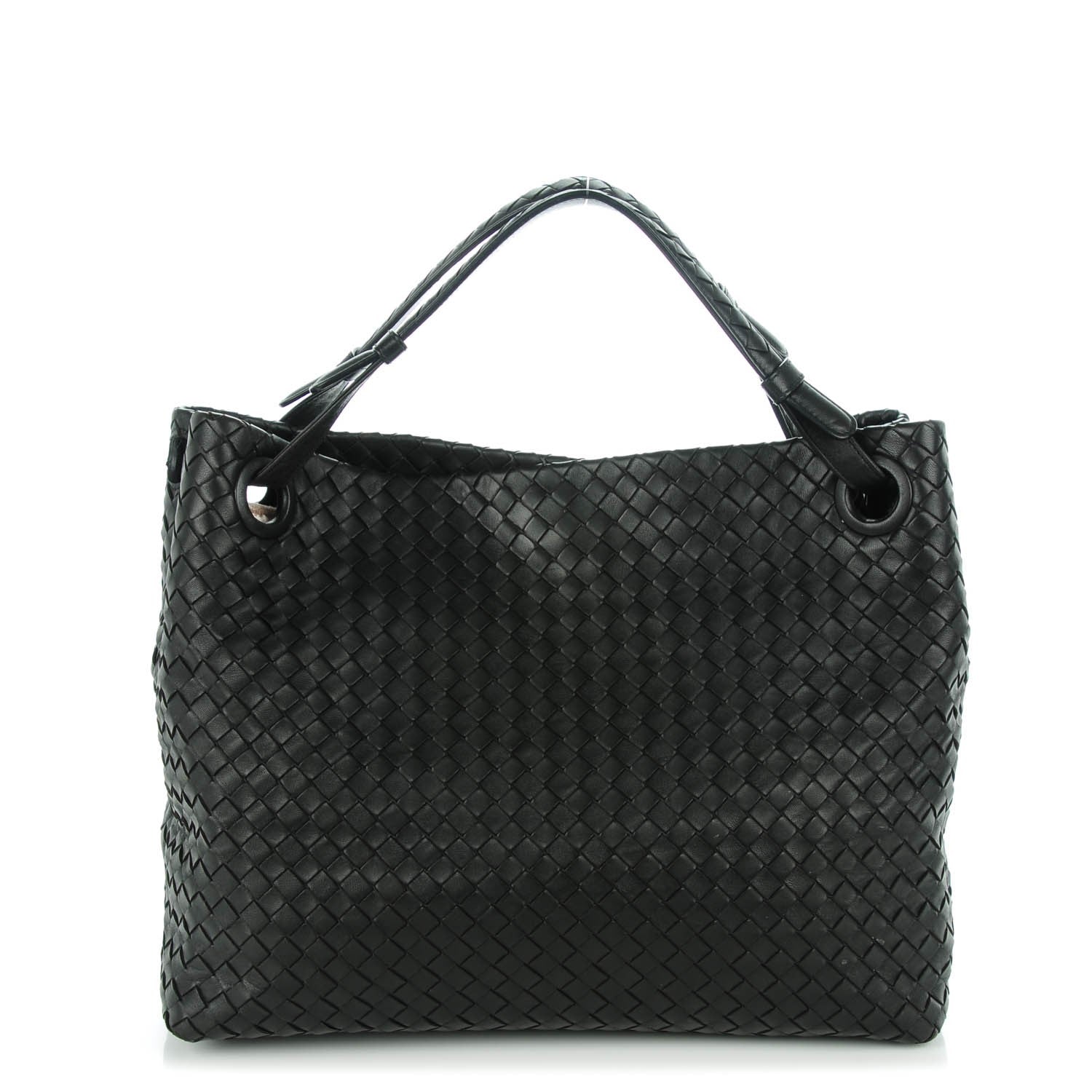 Bottega Veneta Nappa Intrecciato Medium Garda Bag Black 1 of 15