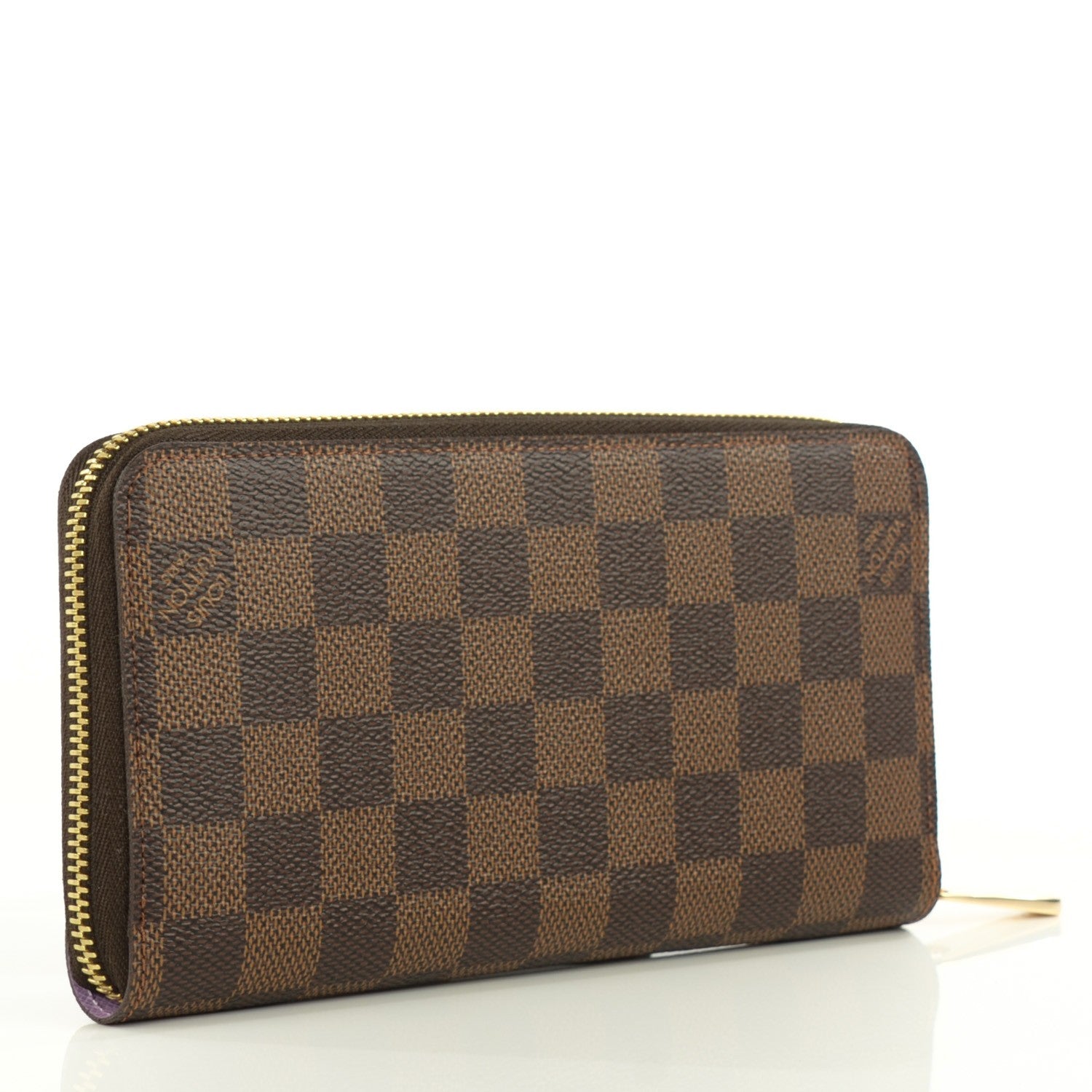 Louis Vuitton Damier Ebene Illustre Zippy Wallet Violet 3 of 8