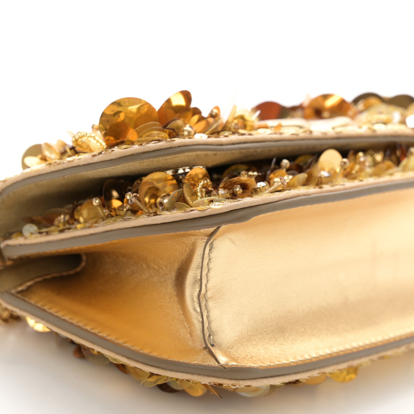 Sequin DG Shoulder Bag Oro