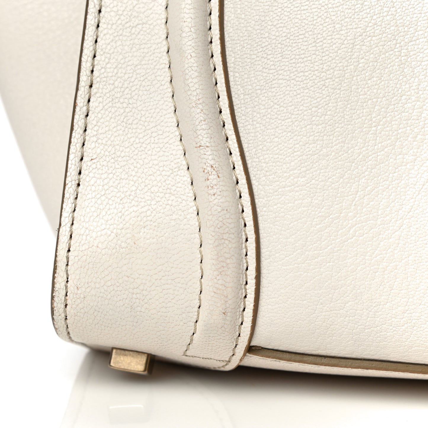 Goatskin Mini Luggage White