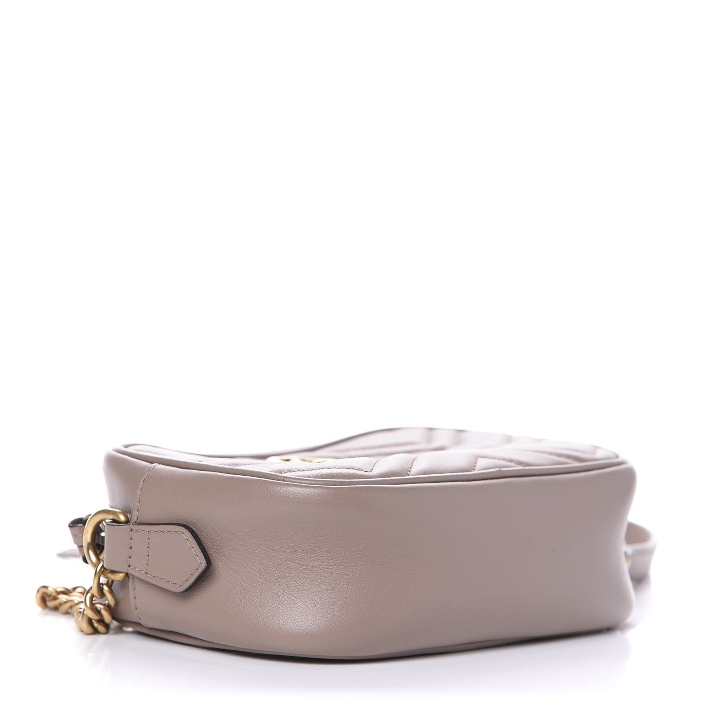 Calfskin Matelasse Mini GG Marmont Chain Shoulder Bag Porcelain Rose