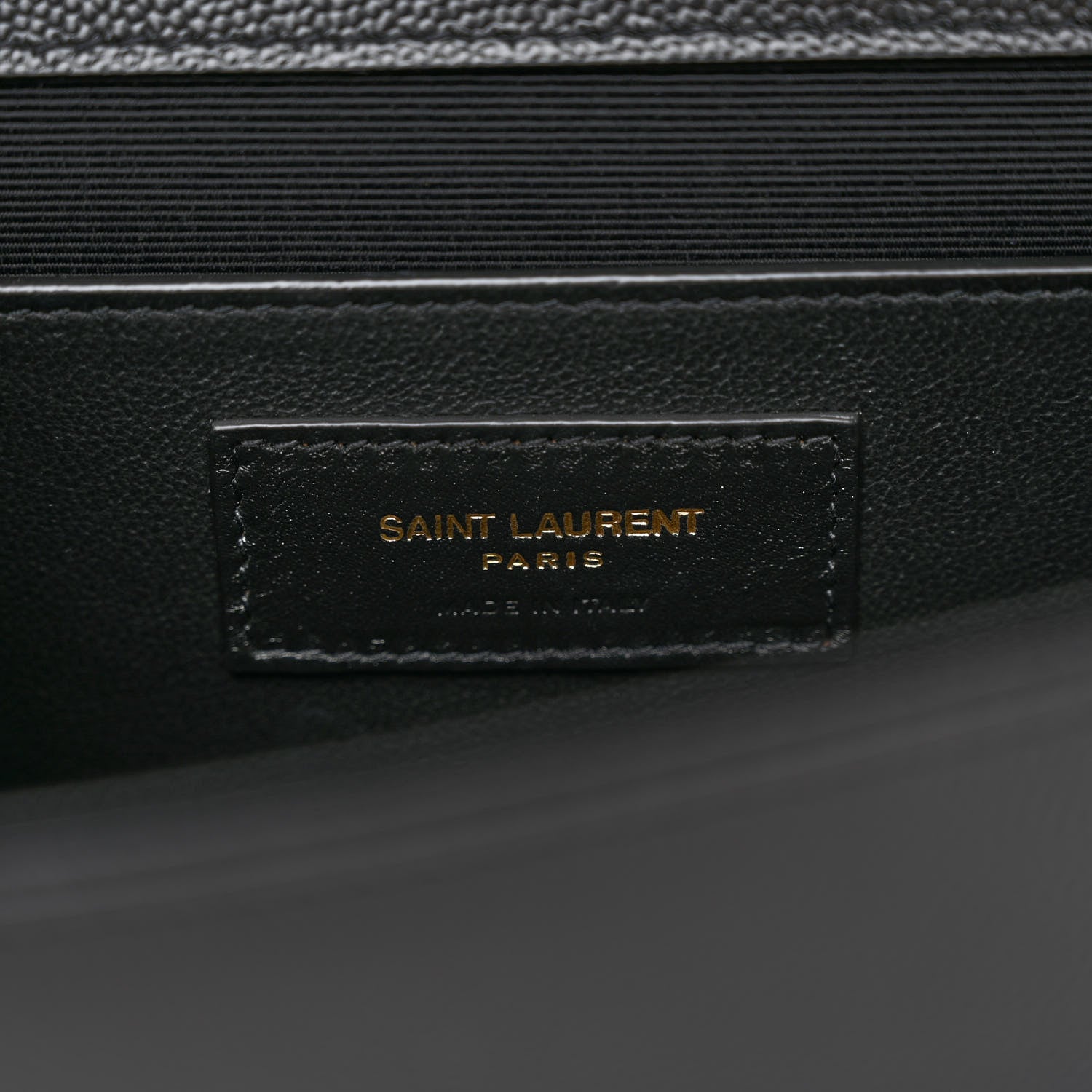 Saint Laurent Grain De Poudre Medium Classic Monogram Kate Satchel Black 6 of 9