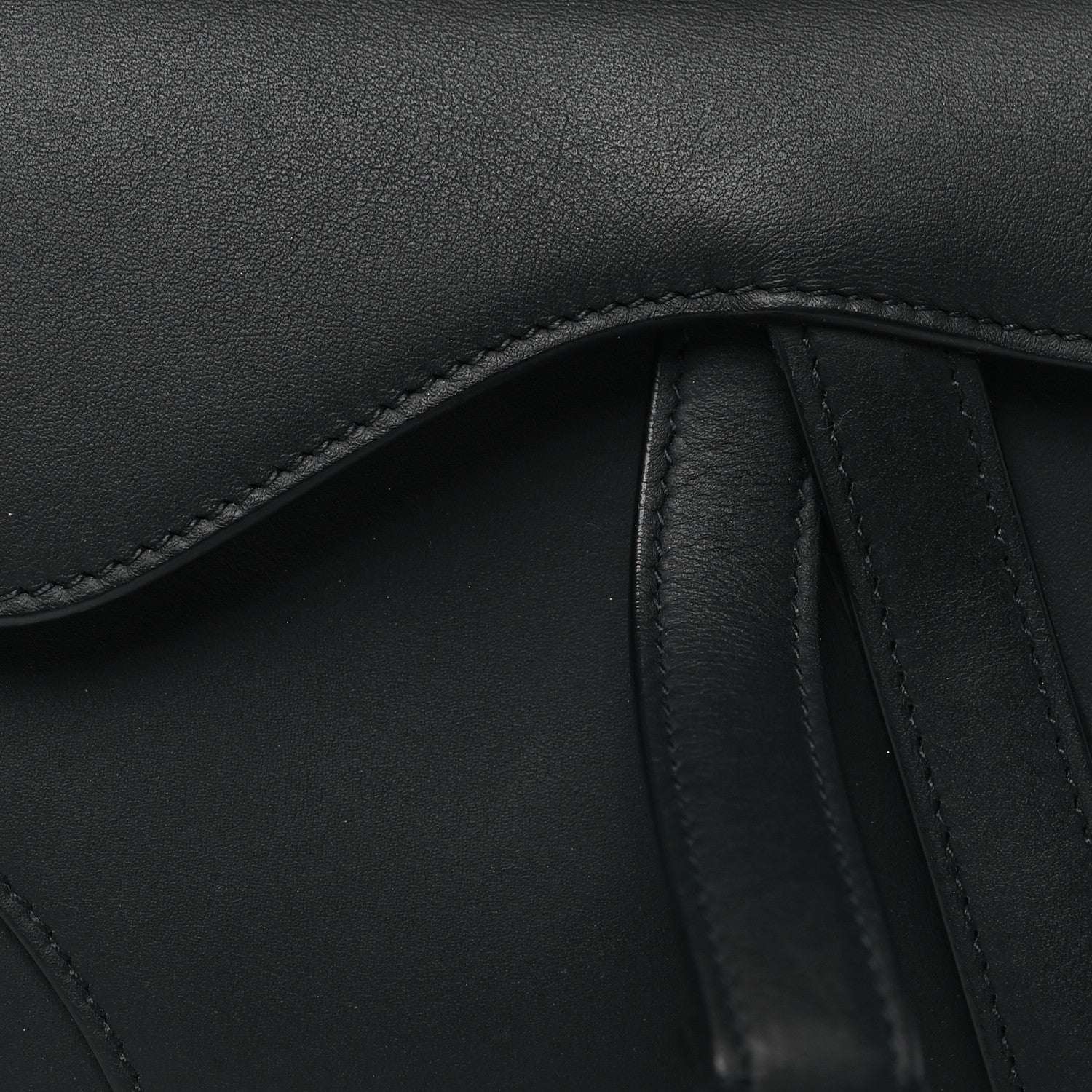 Christian Dior Ultra Matte Calfskin Mini Saddle Bag Black 8 of 12