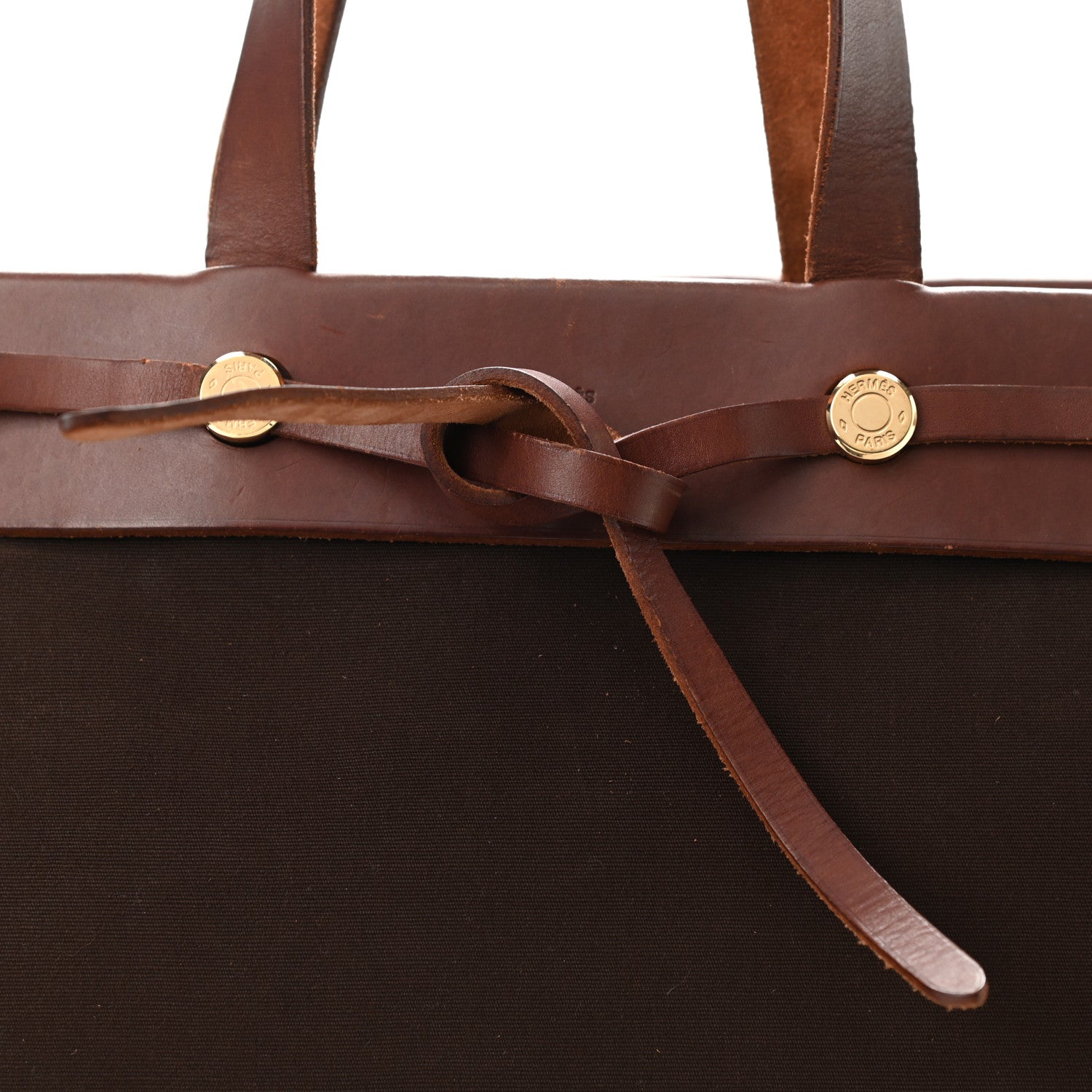 Hermes Toile Vache Hunter Herbag Cabas PM Havane 8 of 17