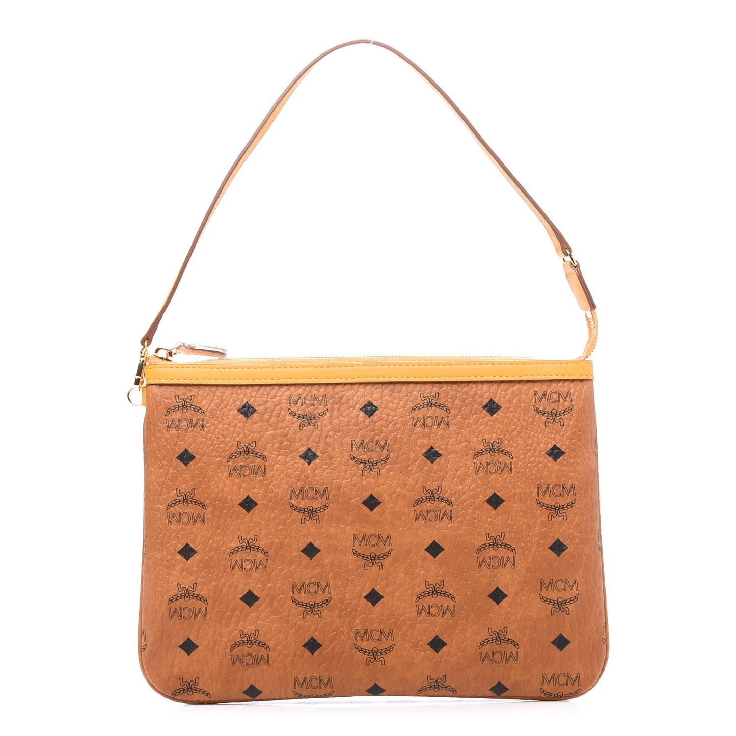 Visetos Liz Shopper Tote Pouch Cognac Yellow