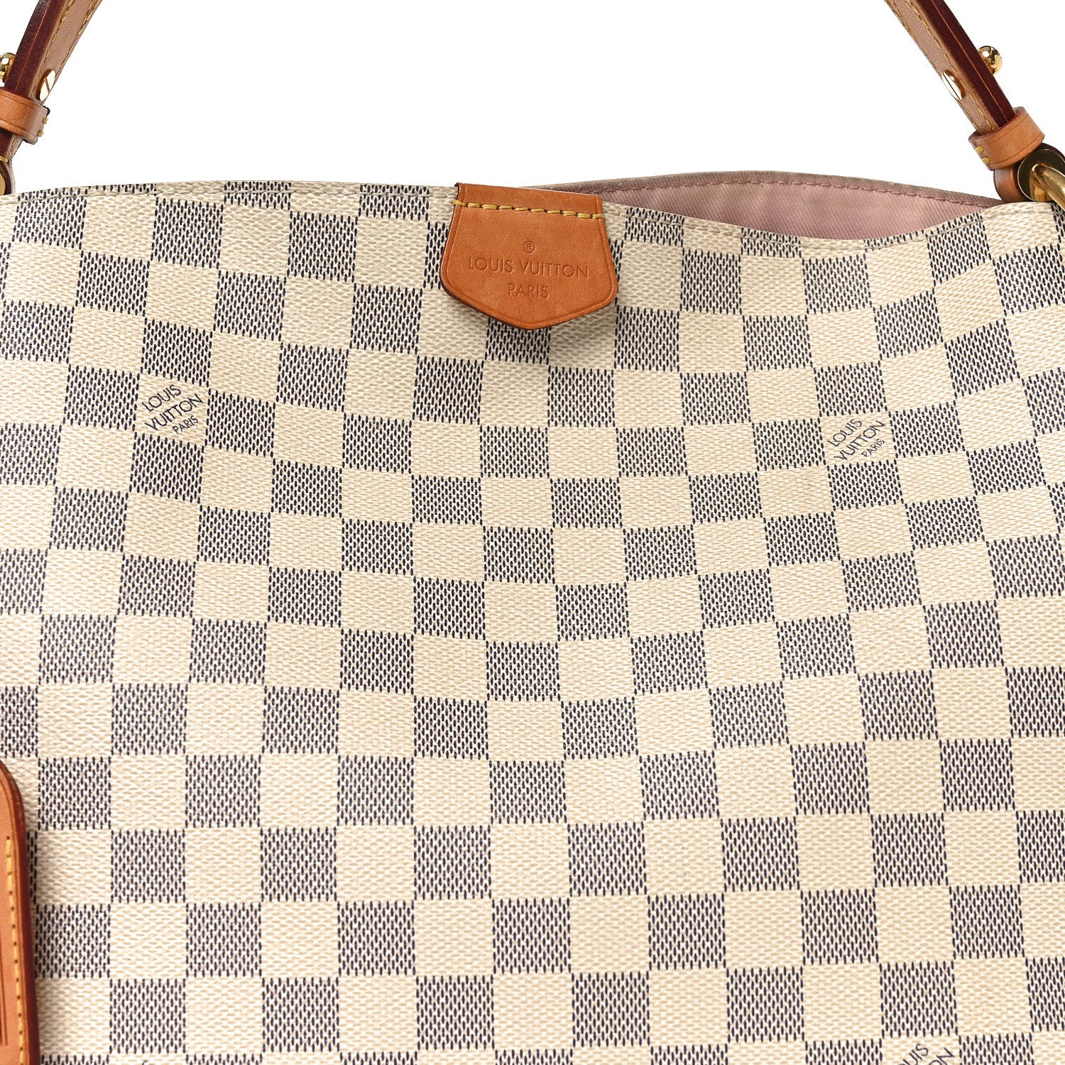 Louis Vuitton Damier Azur Graceful PM Rose Ballerine 6 of 9