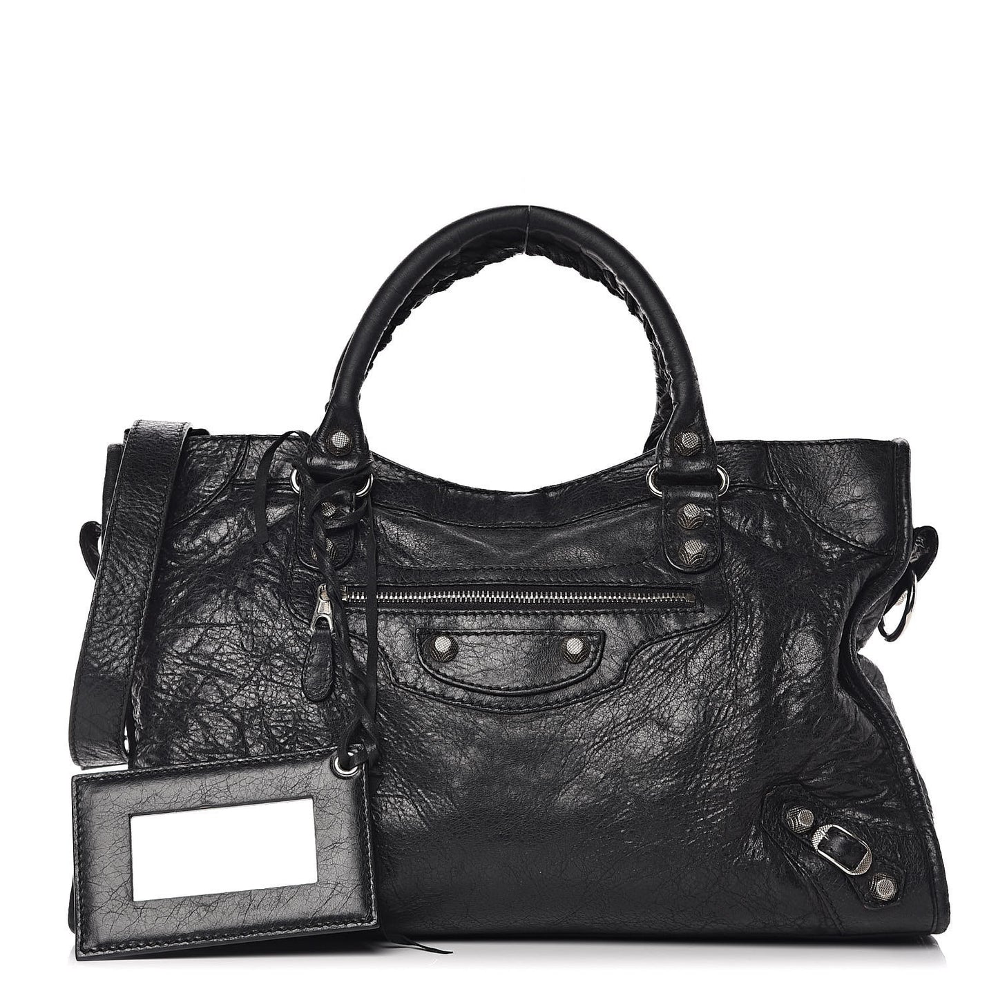 Agneau Giant 12 Silver Hardware City Black