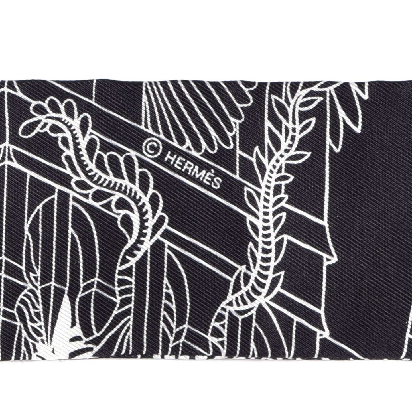 Silk Animapolis Twilly Black White