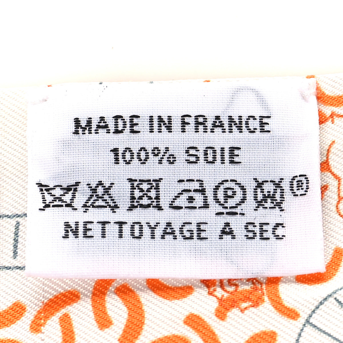 Hermes Silk Splash Park Twilly Blanc Orange Vert 3 of 4