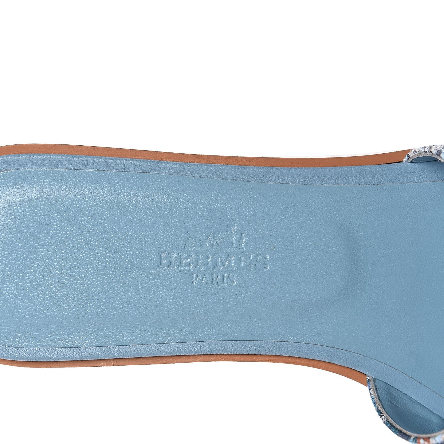 Cotton Canvas Oran Sandals 37 Multicolor Bleu Dorset