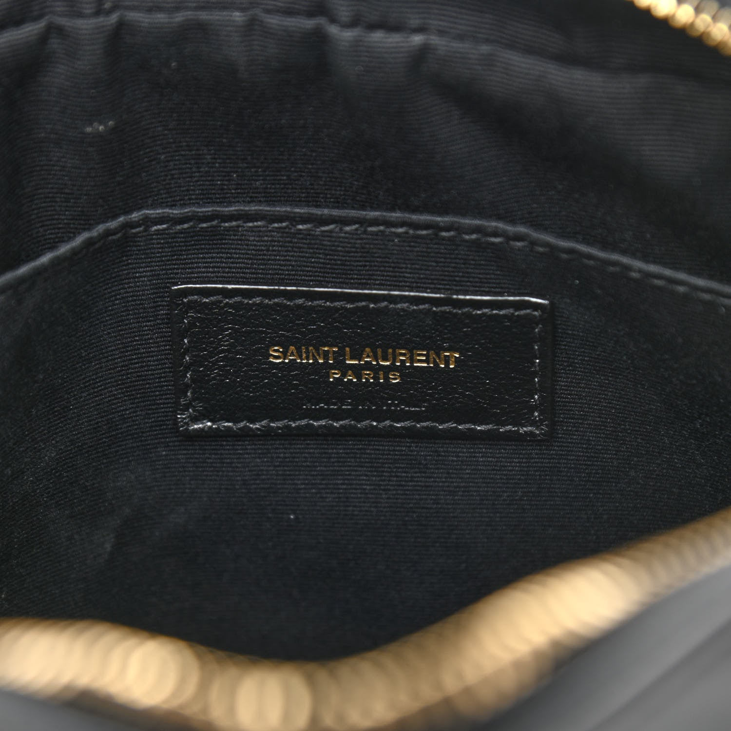 Saint Laurent Calfskin Matelasse Monogram Lou Camera Bag Black 6 of 11