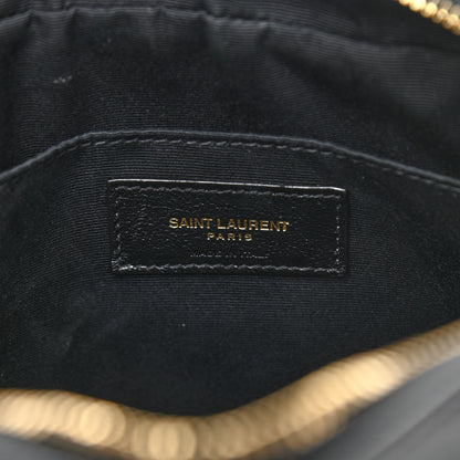 Saint Laurent Calfskin Matelasse Monogram Lou Camera Bag Black 6 of 11