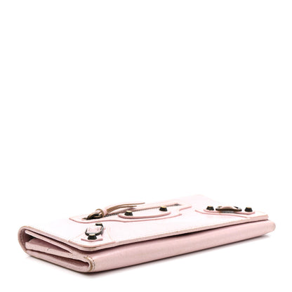 Balenciaga Agneau Classic Hardware Money Wallet Rose Poudre 4 of 12