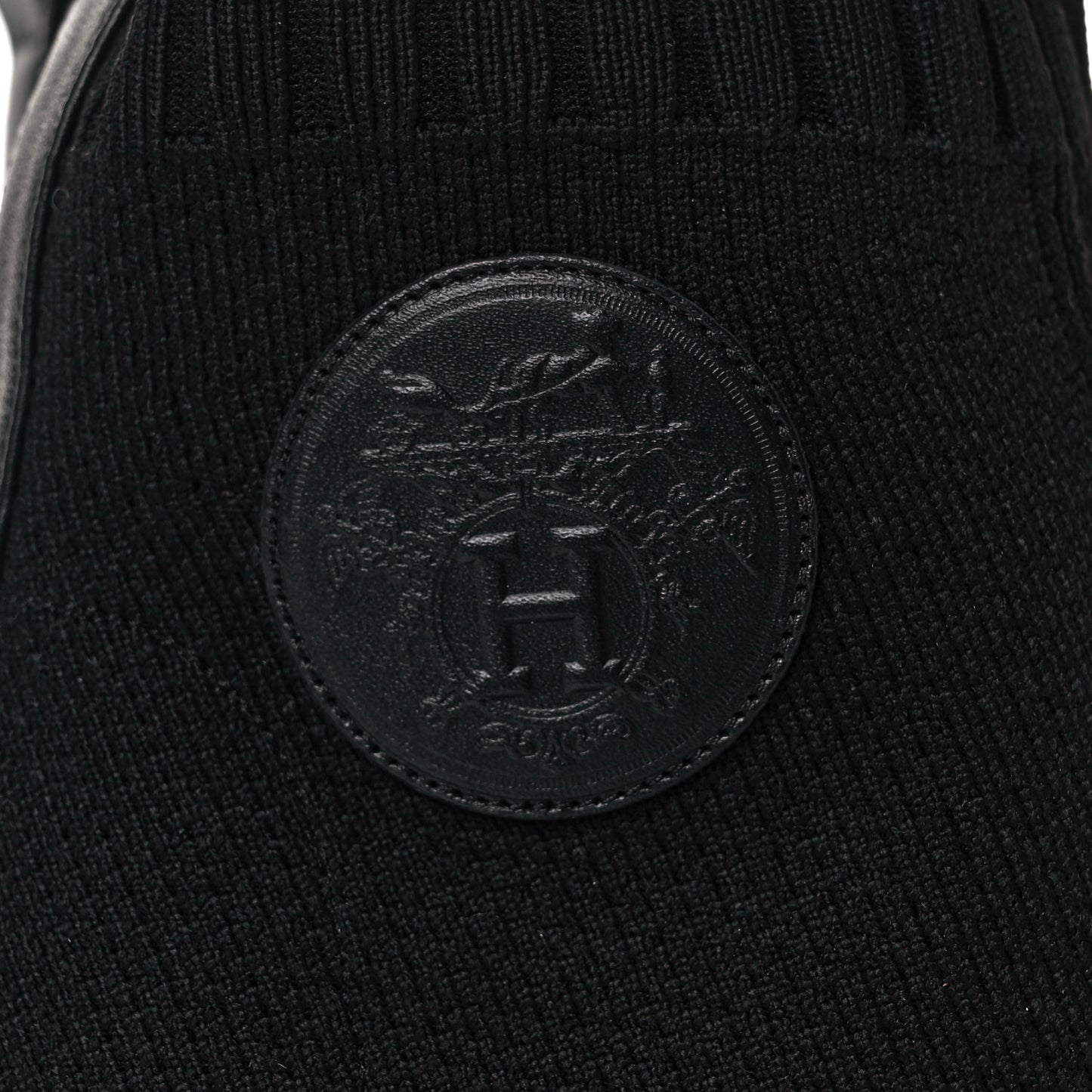 Knit Calfskin Volver Ankle Boots 37.5 Black