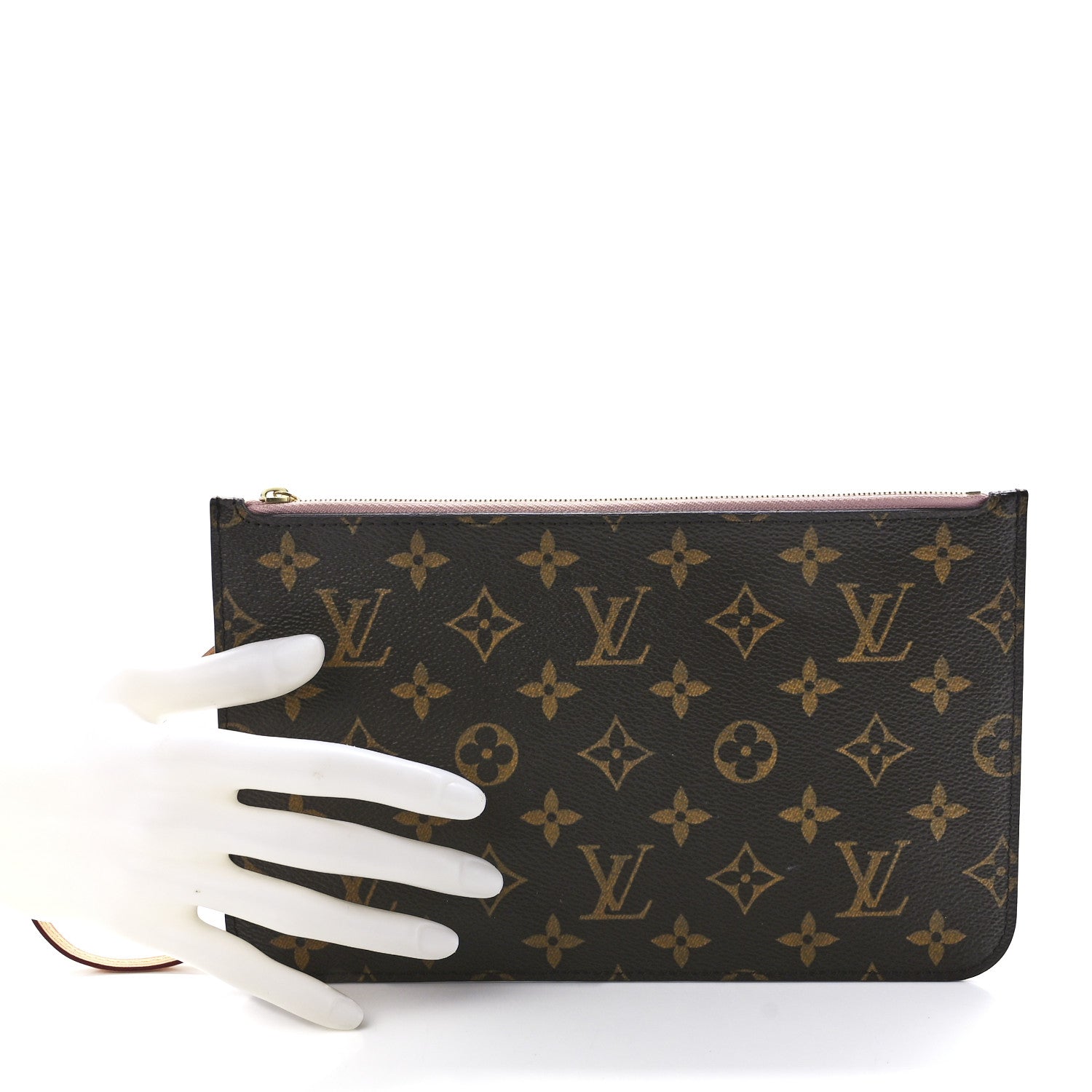 Louis Vuitton Monogram Neverfull MM GM Pochette Rose Ballerine 2 of 11