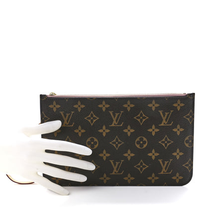 Louis Vuitton Monogram Neverfull MM GM Pochette Rose Ballerine 2 of 11